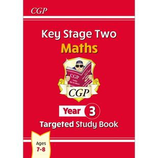 英国原版CGP教辅 New KS2 Maths Targeted Study Book Year 3 新版 KS2 数学针对性学习书 小学3年级 英文原版【中商原版】