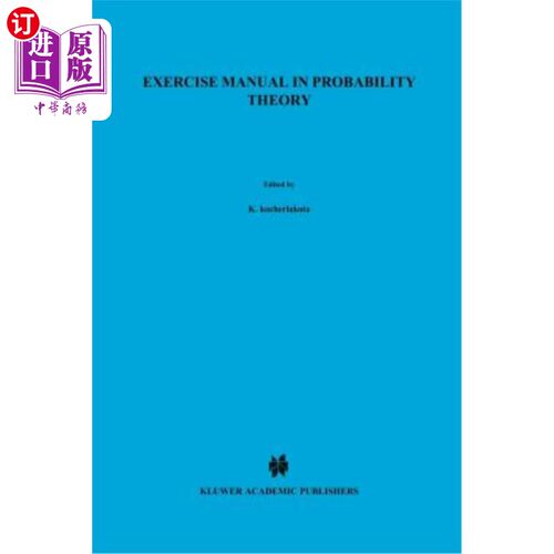海外直订Exercise Manual in Probability Theory 概率论练习手册