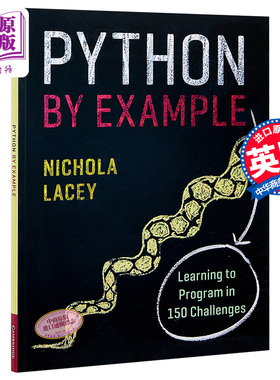 Python实例学习的150个挑战 英文原版 Python by Example Cambridge University Press 剑桥大学出版 Nichola Lacey【中商原?