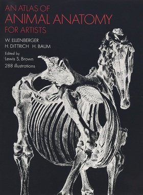 An Atlas of Animal Anatomy for Artists 进口艺术 动物解剖图谱 动物绘画技巧参考书【中商原版】