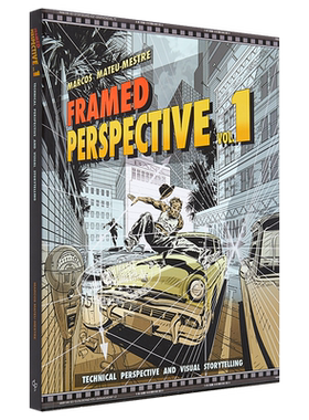 Framed Perspective Vol.1 进口艺术 框架透视教学1 Marcos Mateu-Mestre 视觉讲故事技术制图草图绘制镜头设计【中商原版】