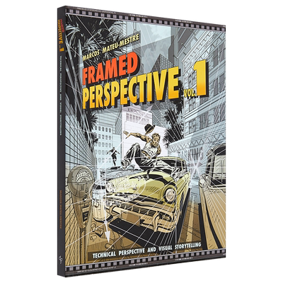 Framed Perspective Vol.1 进口艺术 框架透视教学1 Marcos Mateu-Mestre 视觉讲故事技术制图草图绘制镜头设计【中商原版】