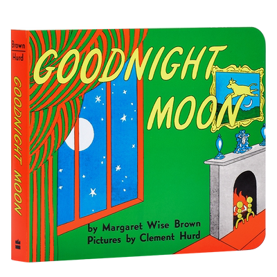凯迪克 晚安月亮纸板书 英文原版绘本 Goodnight Moon 吴敏兰廖彩杏书单绘本 经典睡前晚安故事书 纸板书 英语经典启蒙绘本 1