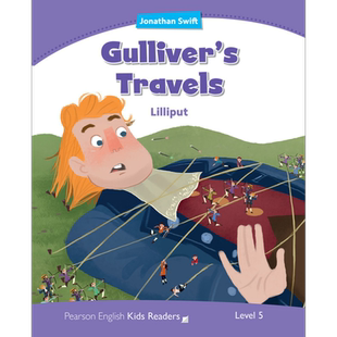 Pearson English kids readers培生小学&初中英语分级绘本5级 格列佛游记Gullivers Travels蓝思值480L中心词1000【中商原版?