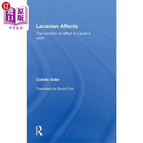 海外直订Lacanian Affects 拉康的影响