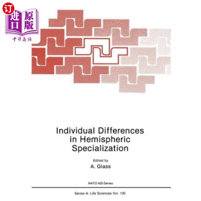 海外直订Individual Differences in Hemispheric Specialization 半球专业化的个体差异
