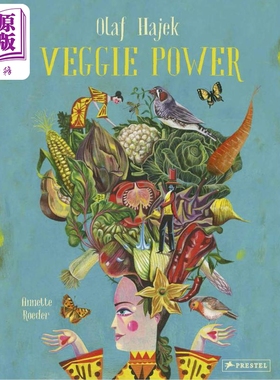 现货 Veggie Power 素食力量 英文原版 进口原版 8岁到12岁 常见蔬菜 蔬菜乐园 精装 儿童图画书 Olaf Hajek绘【中商原版】
