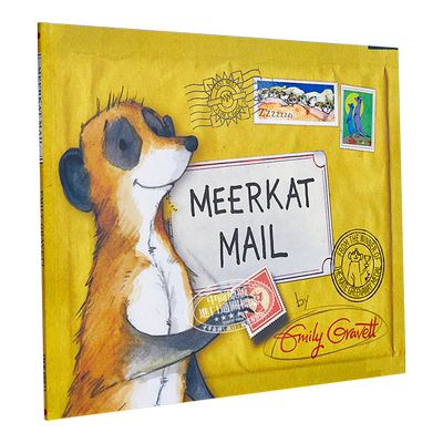 凯特格林威奖得主Emily Gravett Meerkat Mail 猫鼬的邮件 亲子儿童故事绘本 英文原版  含翻翻明信片 3岁以上【中商原版】