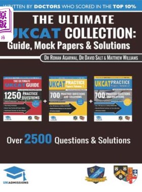 海外直订The Ultimate UKCAT Collection: 3 Books In One, 2,650 Practice Questions, Fully W 最终的UKCAT系列