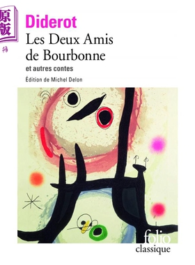 现货 狄德罗 波旁两朋友 Les deux amis de Bourbonne et autres contes 法文原版 Denis Diderot 文学 小说【中商原版】