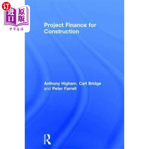 海外直订Project Finance for Construction 建设项目融资