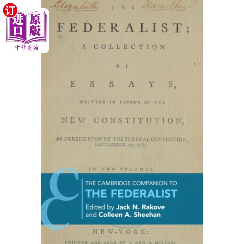 海外直订Cambridge Companion to The Federalist 《剑桥联邦党人文集