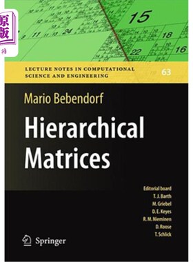 海外直订Hierarchical Matrices: A Means to Efficiently Solve Elliptic Boundary Value Prob 层次矩阵:一种高效求解椭圆边值