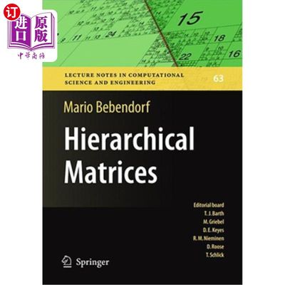 海外直订Hierarchical Matrices: A Means to Efficiently Solve Elliptic Boundary Value Prob 层次矩阵:一种高效求解椭圆边值