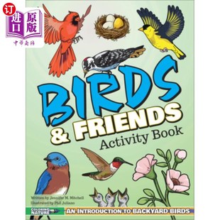 Activity 为孩子们介绍后院 鸟与朋友活动手册 Backyard Friends Birds Book Kids 海外直订Birds Introduction for