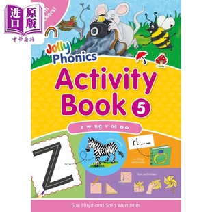 Book 中商原版 Phonics 英语 Activity 手写体英式 Jolly 快乐自然拼读活动手册5