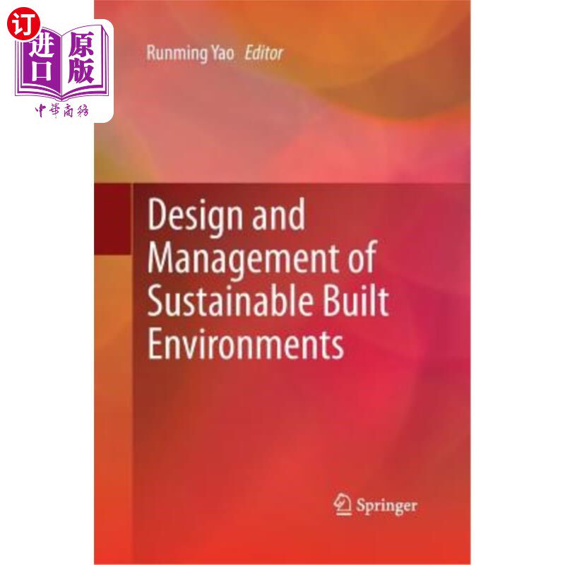 海外直订Design and Management of Sustainable Built Environments