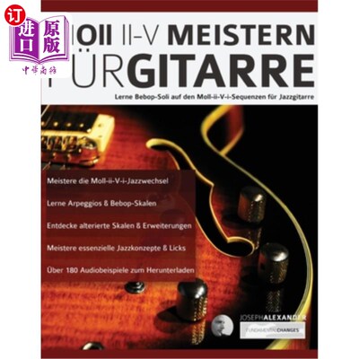 海外直订德语 Moll-II-V Meistern Für Gitarre Moll-II-V Meistern Für Gitarre