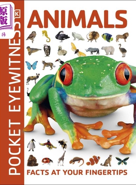 预售 DK目击者口袋系列 动物 Pocket Eyewitness Animals 英文原版 DK百科 探索动物世界 【中商原版】