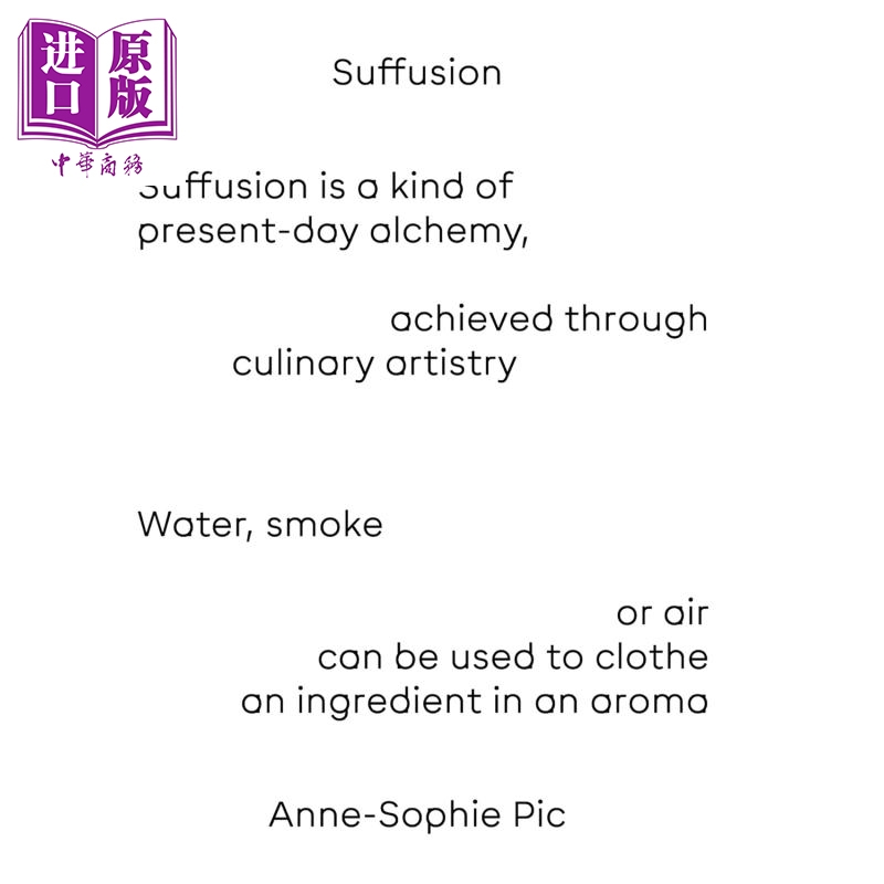 【法国英文版】米其林三星系列 法餐女王 香气诞生 IMPREGNATION VERSION ANGLAISE 英文原版 Anne Sophie Pic【中商原版】