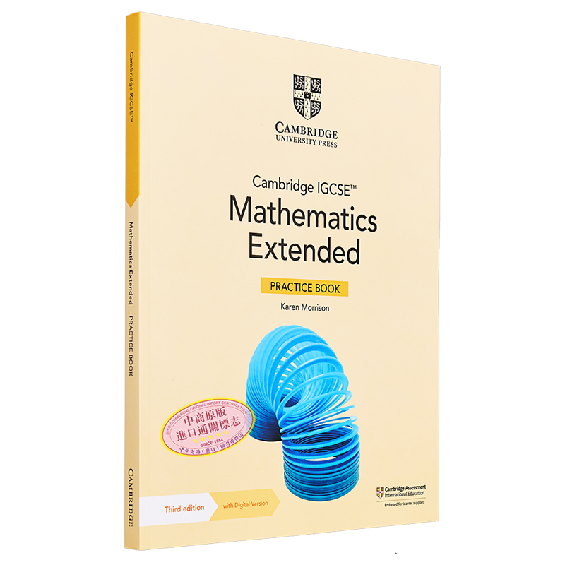 Cambridge IGCSE Mathematics Extended Practice Book 剑桥国际IGCSE数学扩展练习册 附电子版【中商原版】