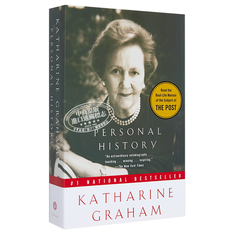 我的一生略小于美国现代史 个人历史 凯瑟琳 格雷厄姆自传 英文原版 Personal History Katharine Graham【中商原版】