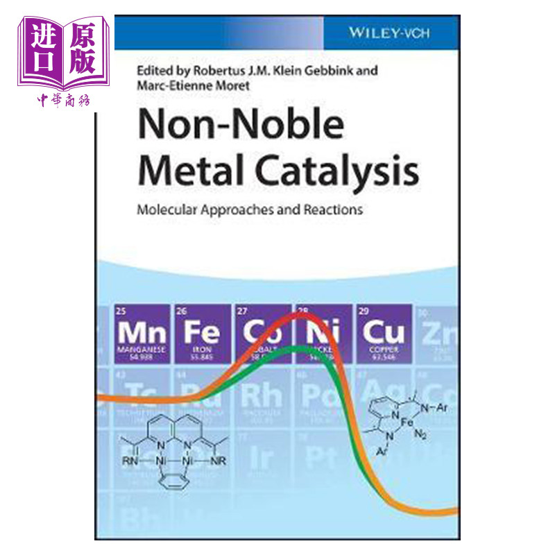 现货 非贵金属催化 分子方法与反应 Non Noble Metal Catalysis 英文原版 Robert Klein Gebbink【中商原版】wiley