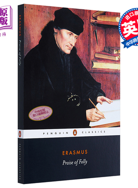 现货 伊拉斯谟：愚人颂 英文原版 Praise of Folly Desiderius Erasmus【中商原版】