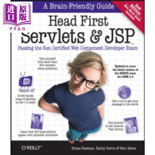 现货 Head First Servlets JSP 中文版 通过SCWCD考试之路 第2版 英文原版 Bryan Basham Kathy Sierra Bert Bates【中商原版】