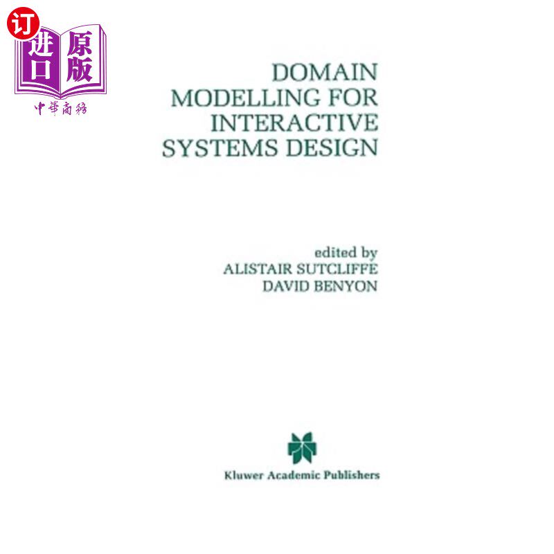 海外直订Domain Modelling for Interactive Systems Design 交互式系统设计的领域建模