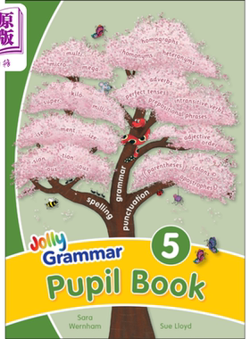 快乐语法5 学生用书 手写体字母 英式英语版 Jolly Grammar 5 Pupil Book In Precursive Letters 英文原版进口【中商原版】