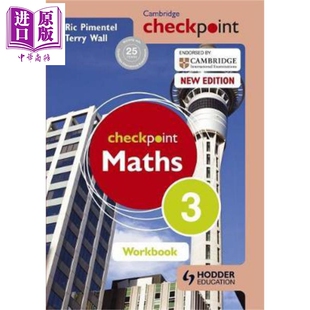 Pimental Maths 英文原版 检查点数学练习册3 Checkpoint Workbook 中商原版 现货 Ric Cambridge