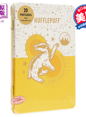 哈利波特 学院版明信片 赫奇帕奇学院 英文原版 Harry Potter Hufflepuff Constellation Postcard Tin Set Insight Editions