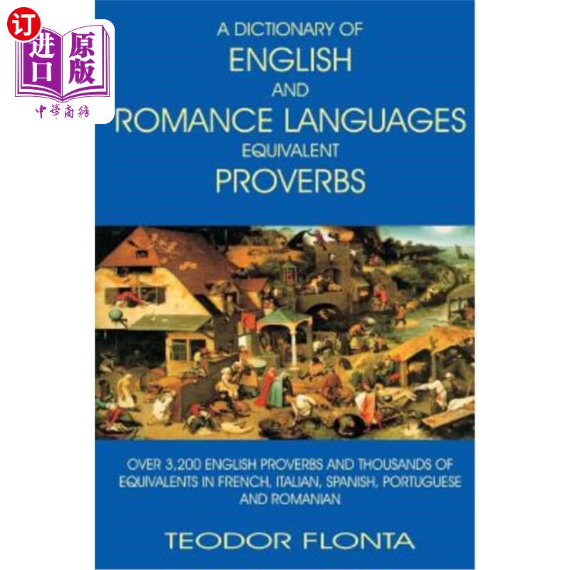 海外直订A Dictionary of English and Romance Languages Equivalent Proverbs 英语和罗曼语等价谚语词典