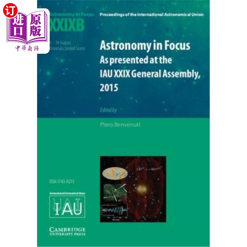 海外直订Astronomy in Focus Xxixb: Volume 2: As Presented at the Iau XXIX General Assembl 天文学焦点第二十二卷:第二