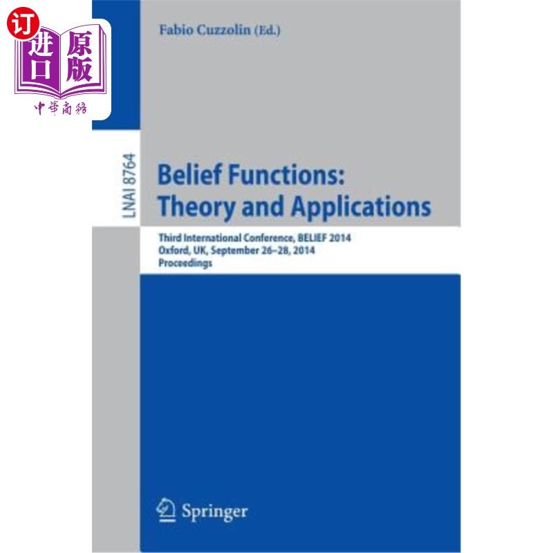 海外直订belief functions: theory and applications: third