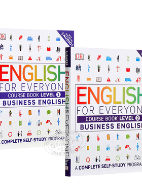 {小花生网荐}DK人人学英语 商务英语 ①&②课本 英文原版DK-English for Everyone:Business English Level 1&2 Course Book