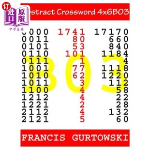海外直订Abstract 摘要填字游戏4x6B03 Crossword 4x6B03