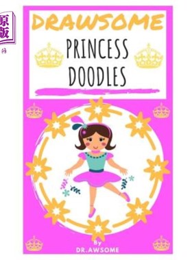 海外直订Drawsome - Princess Doodles 拖拉-公主涂鸦