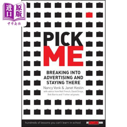 选我 进入广告行业 并在那里扎根 Pick Me 英文原版 Nancy Vonk 中商原版