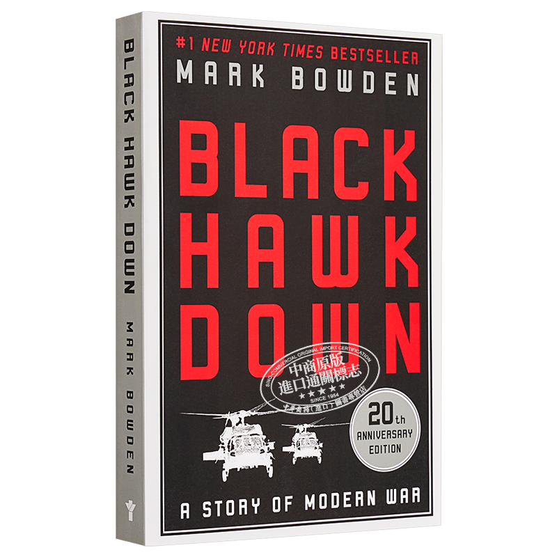 Black Hawk Down Mark Bowden 豆瓣高分 英文原版 黑鹰坠落 美国军事小说的经典畅销之作【中商原版】