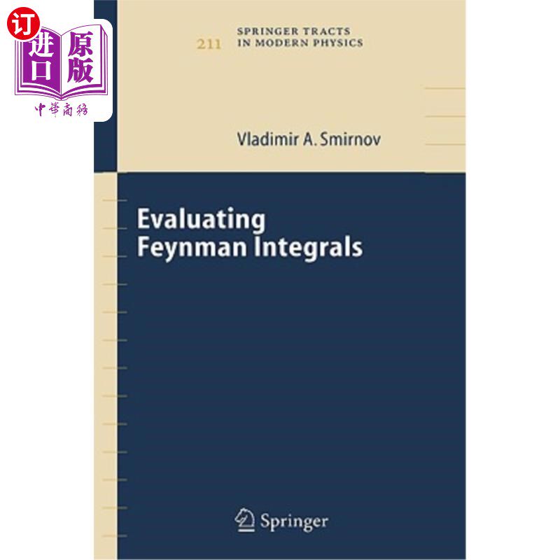 海外直订Evaluating Feynman Integrals Feynman积分的计算