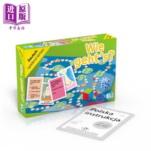 身体状况 德文原版 德语词汇学习桌游 现货 医学与疾病 中商原版 Wie 卡牌棋盘语言游戏 gehts 初级A2 人与健康
