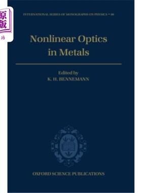 海外直订Nonlinear Optics in Metals 金属中的非线性光学