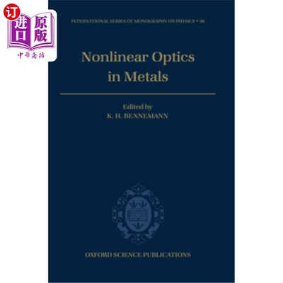 海外直订Nonlinear Optics in Metals 金属中的非线性光学