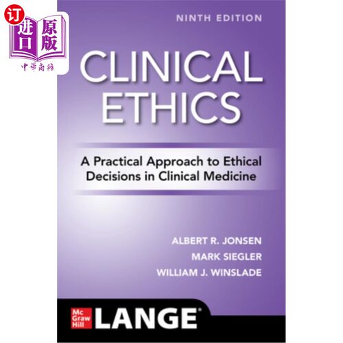 海外直订医药图书Clinical Ethics: A Practical Approach to Ethical Decisions in Clinical Medicine, 临床伦理学:临床医
