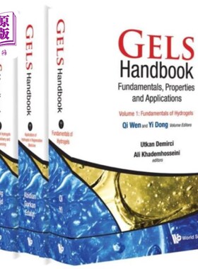 海外直订Gels Handbook: Fundamentals, Properties, Applica... 凝胶手册:基础，性质，应用(3卷)
