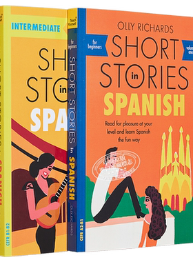 适合西班牙语学者的短篇故事 Short Stories in Spanish for Intermediate Learners 英文原版 Olly Richards【中商原版】