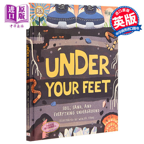 Under Your Feet DK你脚下的秘密 儿童亲子自然知识科普绘本 精装 英文原版 7-9岁【中商原版】