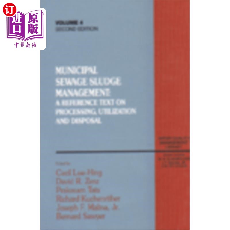 海外直订Municipal Sewage Sludge Management 城市污水污泥管理